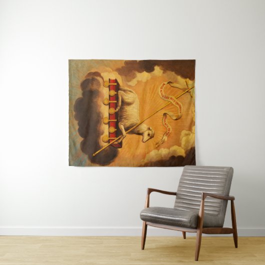 Lamm Gottes, Agnus Dei von Jose Campeche y Jordan Wandteppich (Beispiel (Horizontal))