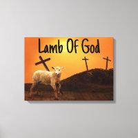 Lamm Gottes biblische Kreuzwand Leinwand Kunst