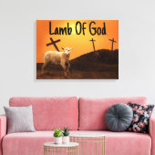 Lamm Gottes biblische Kreuzwand Leinwand Kunst (Insitu (Wohnzimmer))
