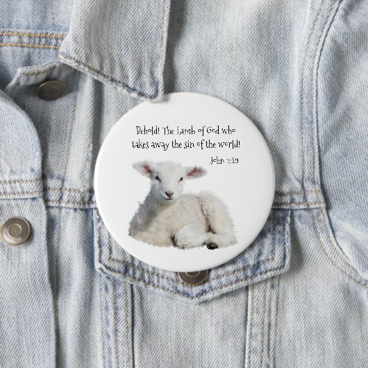 Lamm Gottes Button (Beispiel)