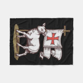 Lamm Gottes Christliches Symbol Des Glaubens Sieg Fleecedecke (Vorderseite (Horizontal))