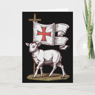 Lamm Gottes Christliches Symbol Des Glaubens Sieg  Karte