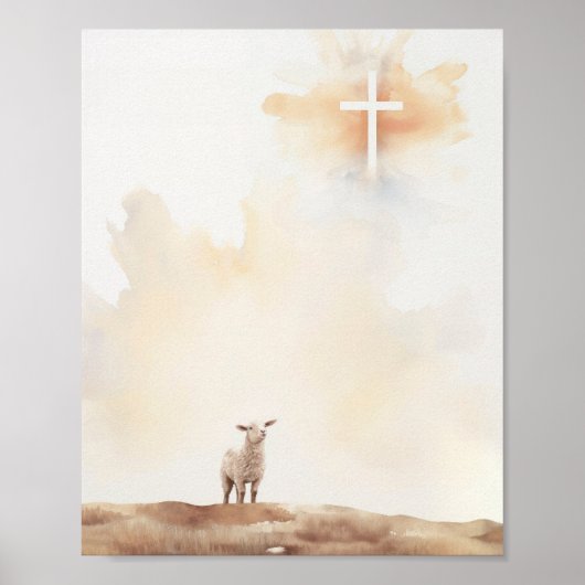 Lamm Gottes - Die digitale Bibel Verse Print und J Poster (Vorne)