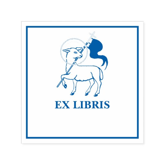Lamm Gottes Exlibris Permastempel (Design)
