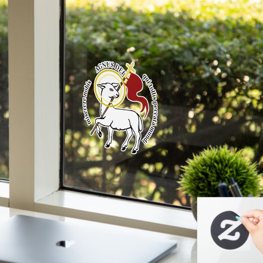 Lamm Gottes Fensteraufkleber (Büro)