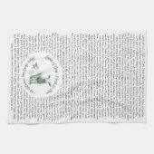 Lamm Gottes Ich schaue zu dir Hymn Lyric Geschirrtuch (Horizontal)