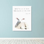 Lamm Gottes Leinwanddruck (Insitu (Holzboden))