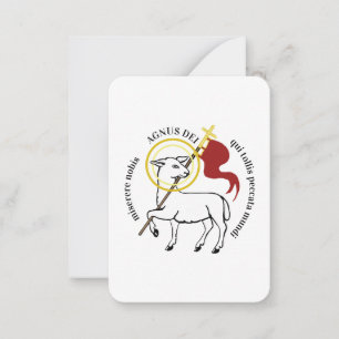 Lamm Gottes Mitteilungskarte