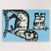 Lamm Gottes Symbol des christlichen Glaubens Puzzle (Horizontal)