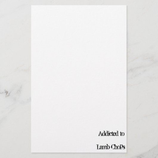Lamm-Hiebe Briefpapier (Vorderseite)