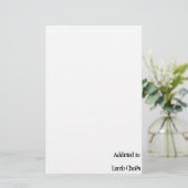 Lamm-Hiebe Briefpapier (Stehend Vorderseite)