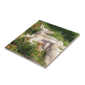 Lamm im Frühjahr Fliese (Seite)