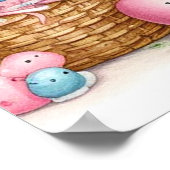 Lamm in einem Baby Carriage Girl Poster (Ecke)