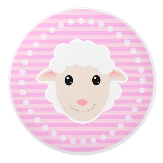 Lamm Keramikknauf (Vorderseite)