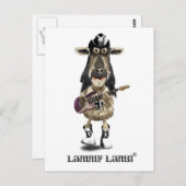 Lamm Lamb a Heavy Metal Rock SHEEP Postkarte (Vorne/Hinten)