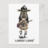 Lamm Lamb a Heavy Metal Rock SHEEP Postkarte (Vorderseite)