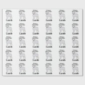 Lamm lebt ein warmes Leben Geschenkpapier (Flach)