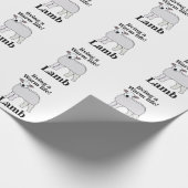 Lamm lebt ein warmes Leben Geschenkpapier (Ecke)