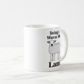 Lamm lebt ein warmes Leben Kaffeetasse (VorderseiteRechts)