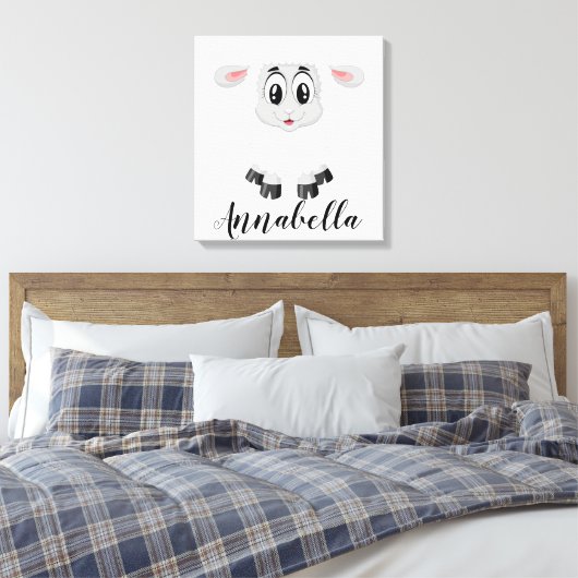 Lamm Leinwanddruck (Insitu (Schlafzimmer))