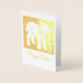 Lamm mit Blume Folienkarte (Vorderseite)