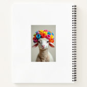 Lamm mit Haarwalzen Notebook Notizblock (Rückseite)