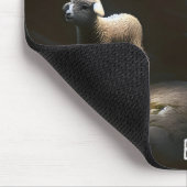 Lamm mit Hirte verloren Mousepad (Ecke)