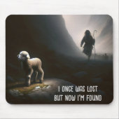 Lamm mit Hirte verloren Mousepad (Vorne)