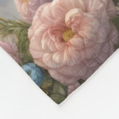 Lamm mit Krone auf einem Thron Fleecedecke (Ecke)