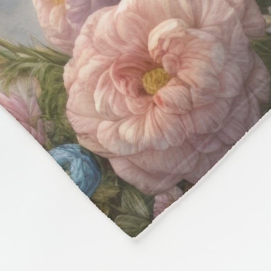 Lamm mit Krone auf einem Thron Fleecedecke (Ecke)