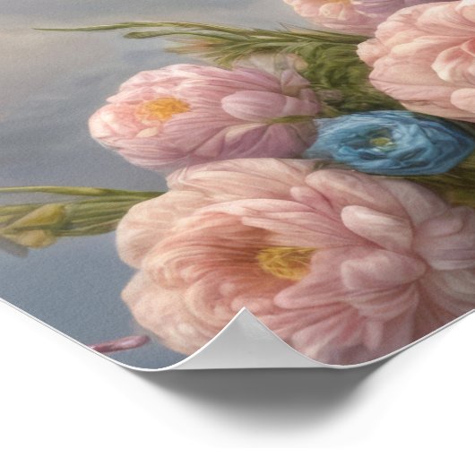 Lamm mit Krone auf einem Thron Poster (Ecke)