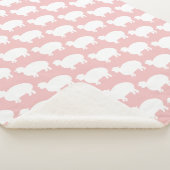 Lamm Moon & Stars Baby Pink & White Sherpadecke (3/4)