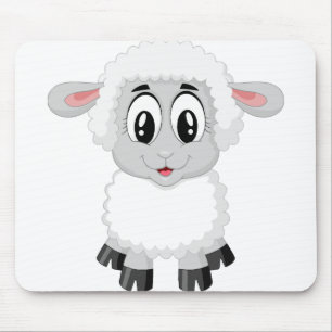 Lamm-niedliches Nutztier Mousepad