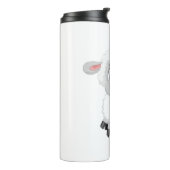 Lamm-niedliches Nutztier Thermosbecher (Nach links gedreht)