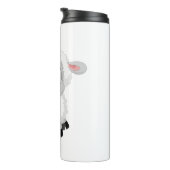 Lamm-niedliches Nutztier Thermosbecher (Nach rechts gedreht)