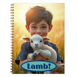 Lamm-Notizbuch Bauernhoftiere Freunde Notizblock