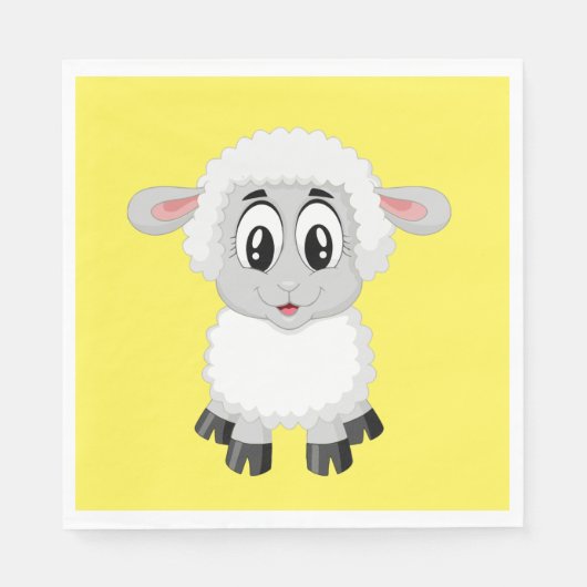 'Lamm' Papiertaschentuch Serviette (Vorderseite)