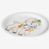 Lamm Pappteller (Schrägansicht)