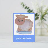 Lamm Postkarte (Stehend Vorderseite)