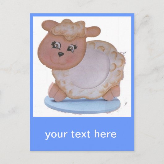 Lamm Postkarte (Vorderseite)