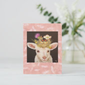 Lamm-Postkarte Postkarte (Stehend Vorderseite)