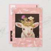 Lamm-Postkarte Postkarte (Vorne/Hinten)