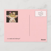 Lamm-Postkarte Postkarte (Rückseite)