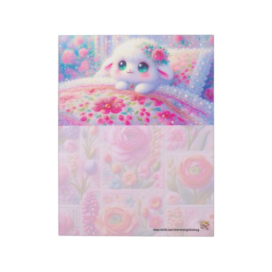 Lamm-Quilt-Notizblock Notizblock (Rotiert)