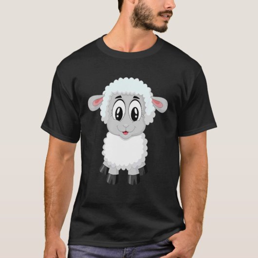 Lamm-Schafe-KinderOstern T-Shirt (Vorderseite)