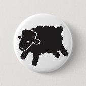 Lamm-starr Solo- schwarzer Knopf Button (Vorderseite)