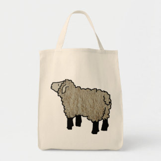 Lamm-strickende Tasche