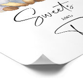 Lamm - Süßigkeiten und Leckereien Babyduschplakat Poster (Ecke)