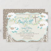 Lamm-Taufe Einladung (Vorne/Hinten)