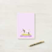 Lamm überspringen niedlichen whimsy individuelle N Post-it Klebezettel (Auf Schreibtisch)